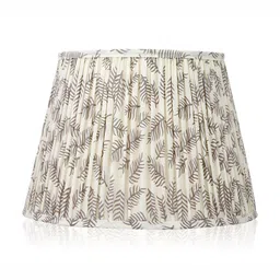 Lampenschirm India Grey Printed Cotton Traditional Frusturical Shaped Table Lamp Shade-54
