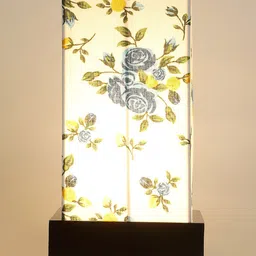 Devansh Multicoloured Printed Table Lamp-49