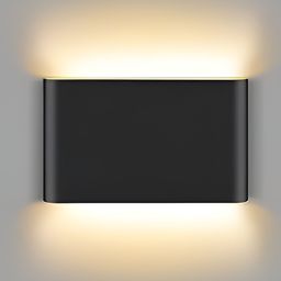 Whiteray Black Metal Contemporary Rectangle Shaped Wall Lamp-5