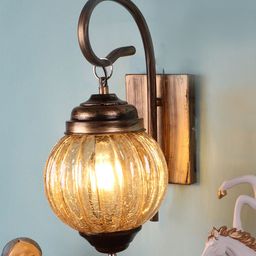 decorativeray Gold Toned Spherical Shaped Wall Lamps-image-18