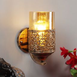 Foziq Antique Gold Wall Lamp-image-23
