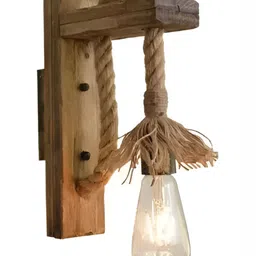 Whiteray Brown Wooden Quirky Cylinder Shaped Wall Lamp-image-49