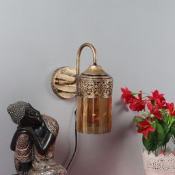 Foziq Antique Gold Wall Lamp-image-21