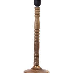 Aura Off White Wood Traditional Abstract Shaped Table Lamp-56