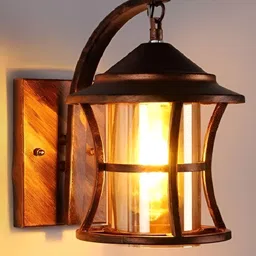 Whiteray Copper Toned Textured Metal Traditional Wall Lamp-image-63