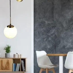 decorativeray Gold-Toned & White Abstract Shaped Glass Wall Lamp-image-46