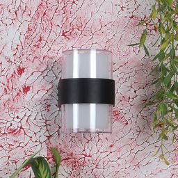 decorativeray Black & White Cylinder Shaped Glass Wall Lamp-image-54