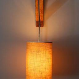 Craftter Brown  Textured Cylindrical Acrylic Wall Lamps-picture-10
