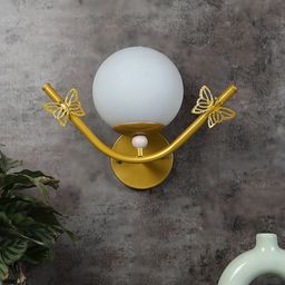 decorativeray Gold Toned Spherical Shaped Wall Lamps-image-11