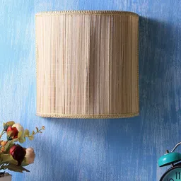 Devansh Beige Bamboo Wall Light Fixture-37
