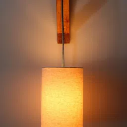 Craftter Off White Textured Cylindrical Acrylic Wall Lamps-image-57