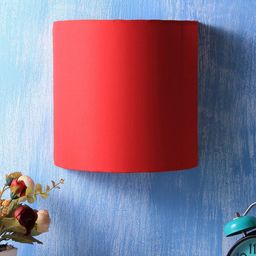 Devansh Red Cotton Wall Lamp-34