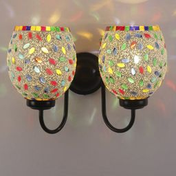 Devansh Multi Mosaic Glass Ceiling Lamp-57