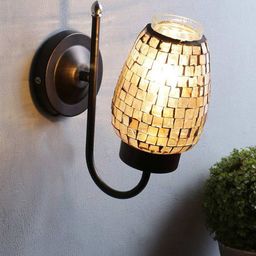 Devansh Multicolored Mosaic Glass Wall Lamp-34