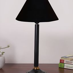 Aura Black Wood Traditional Frusturical Shaped Table Lamp-image-84