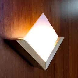 Artica Brown Wooden Square Shaped Wall Lamp-image-56