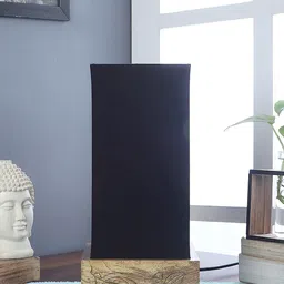Devansh Black Solid Rectangular Traditional Table Lamp with Shade-47