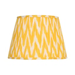 Lampenschirm India Yellow Printed Cotton Traditional Frusturical Shaped Table Lamp Shade-image-51