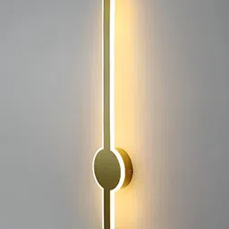 Artica Gold-Toned Wooden Abstract Shaped Shaped Wall Lamp-26