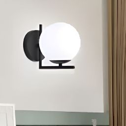 Whiteray Black & White Metal Contemporary Cylinder Shaped Wall Lamp-image-34