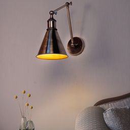 Fos Lighting Copper Toned Adjustable Cone Shaped Contemporary Wall Lamp-image-67