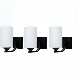 Whiteray Black Iron Traditional Cylinder Shaped Wall Lamp-9