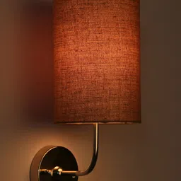 Craftter Brown Textured Cylindrical Acrylic Wall Lamps-picture-11