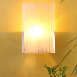 Devansh Off White Steel & Glass Wall Mounted Light-15