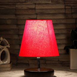 Devansh Red Textured Table Lamp-0