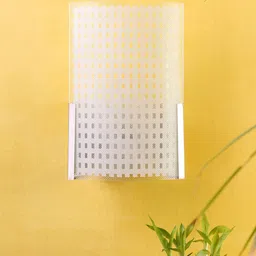 Devansh White Textured Glass Wall Mounted Lamp-picture-56