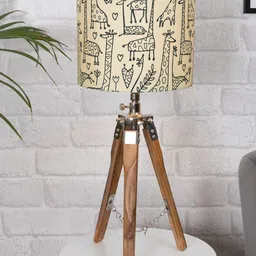 Homesake Multicolored Contemporary Tripod Table Lamp With Shade image 4