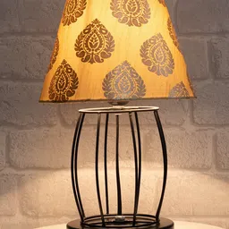 Homesake Gold Table Lamp with Fabric Shade image 2