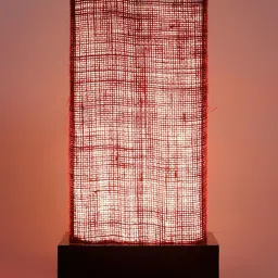 Devansh Maroon Contemporary Bedside Standard Table Lamp with Shade image 4