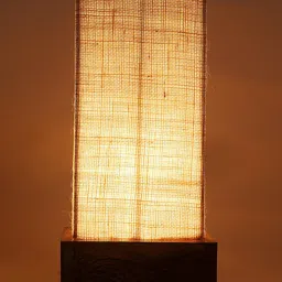 Devansh White Solid Rectangular Traditional Table Lamp with Shade image 2