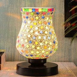 Devansh Multicoloured Mosaic Table Lamp image 2