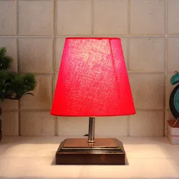 Devansh Red Textured Table Lamp image 4