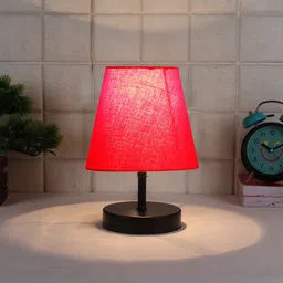 Devansh Red Textured Table Lamp image 4