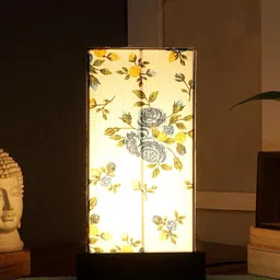 Devansh Multicoloured Printed Table Lamp image 2