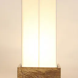 Devansh White & Black Contemporary Bedside Standard Table Lamp with Shade image 4