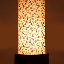 Devansh Multi Cotton Table Lamp with Wooden Base image 4