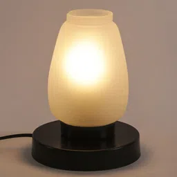 Devansh White Frosted Table  Lamp image 5