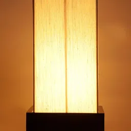 Devansh White Solid Rectangular Traditional Table Lamp with Shade image 3