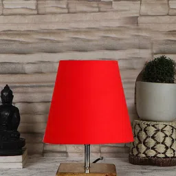 Devansh Red Textured Table Lamp image 5