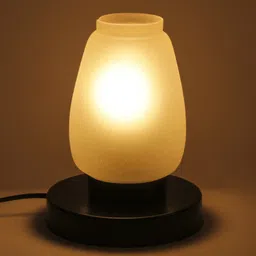 Devansh White Frosted Table  Lamp image 4