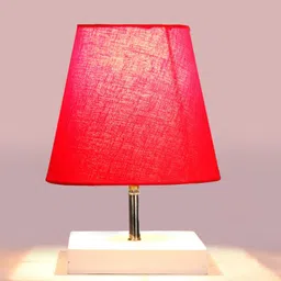 Devansh Red Textured Table Lamp image 4