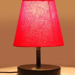 Devansh Red Textured Table Lamp image 3