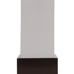 Devansh Grey & Black Solid Wooden Table Lamp with Cotton Shade image 3