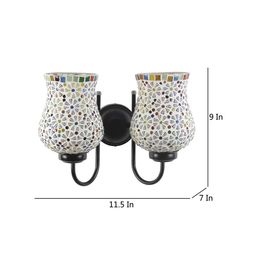 Devansh Multi Mosaic Glass Ceiling Lamp image 4