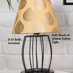 Homesake Gold Table Lamp with Fabric Shade image 4