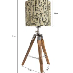 Homesake Multicolored Contemporary Tripod Table Lamp With Shade image 5
